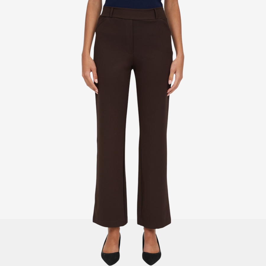 Image 126433_COF.jpg, Product 126-433 / Price $59.99, Kim & Co Stretch Ponte Knit Essential Mini Flare Pant with Pockets from Kim & Co. on TSC.ca's Fashion department