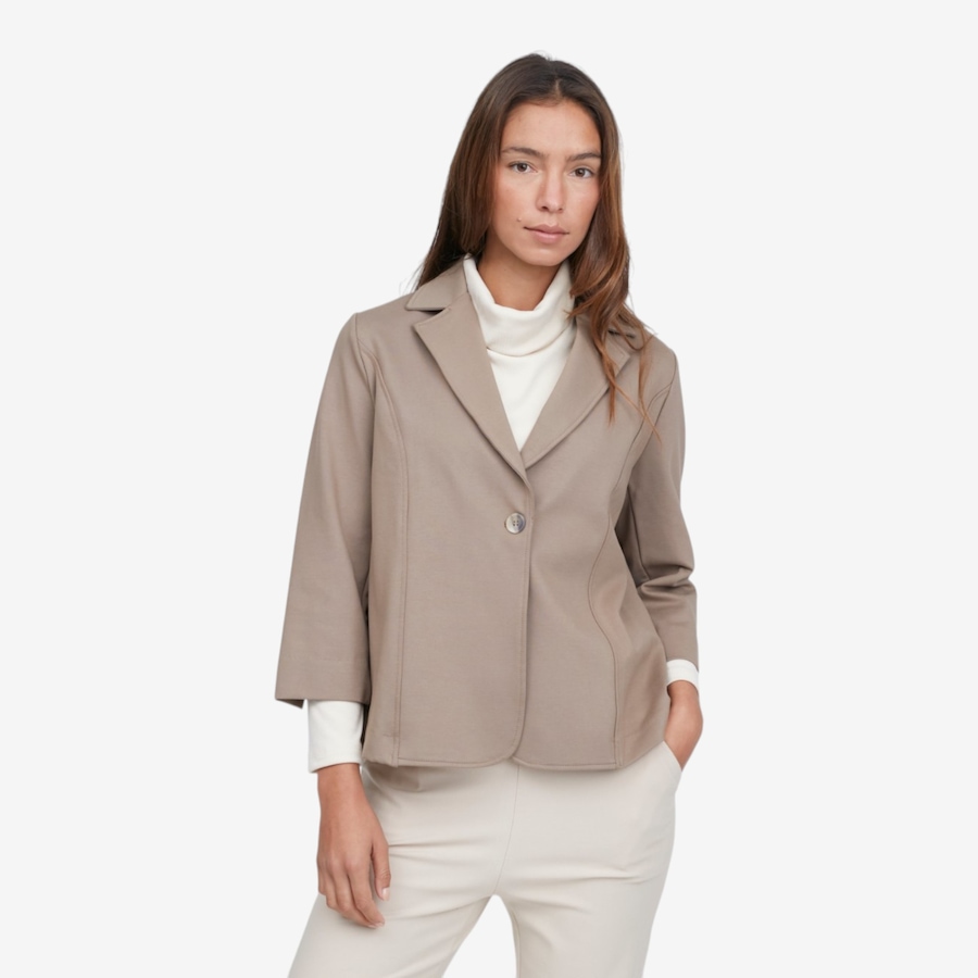 Image 126434_WH.jpg, Product 126-434 / Price $84.99, Kim & Co Stretch Ponte Knit Essential Wrist Length Sl Blazer from Kim & Co. on TSC.ca's Fashion department