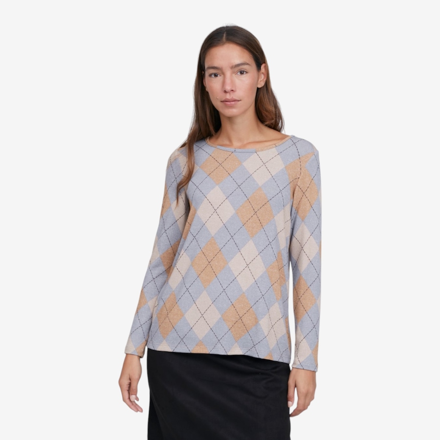 Image 126444_CLF.jpg, Product 126-444 / Price $59.99, Kim & Co. Printed Fine Sweater Knit Long Sleeve Top from Kim & Co. on TSC.ca's Fashion department