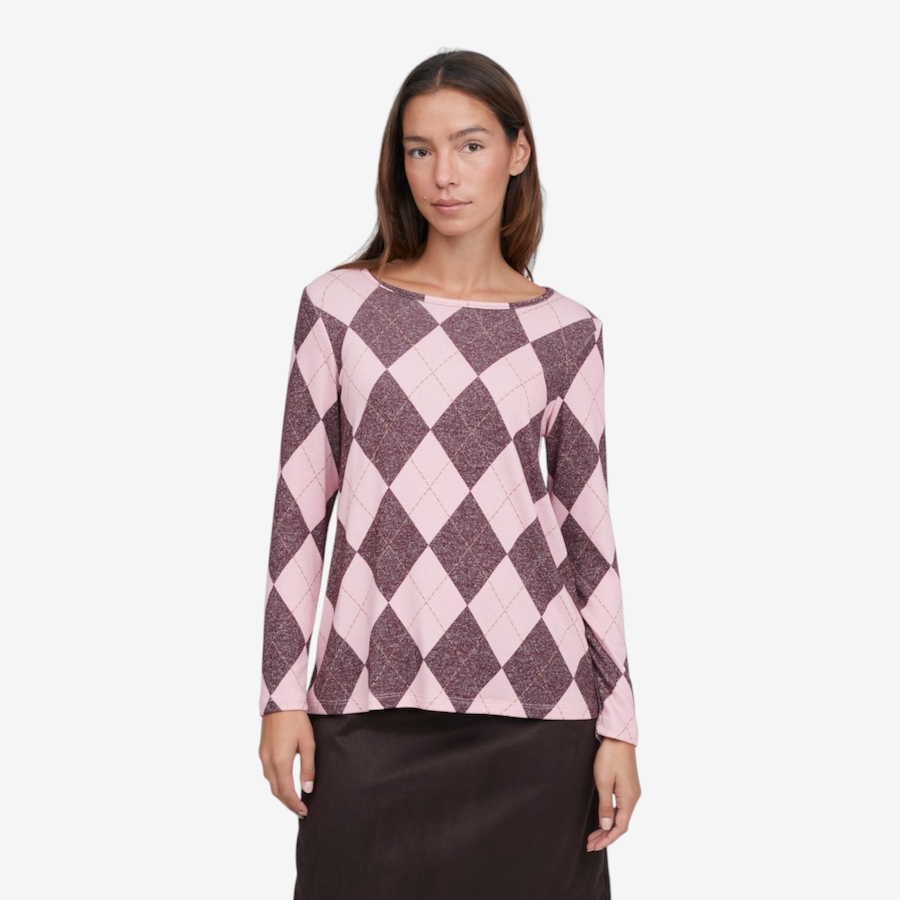 Image 126444_REM.jpg, Product 126-444 / Price $59.99, Kim & Co. Printed Fine Sweater Knit Long Sleeve Top from Kim & Co. on TSC.ca's Fashion department