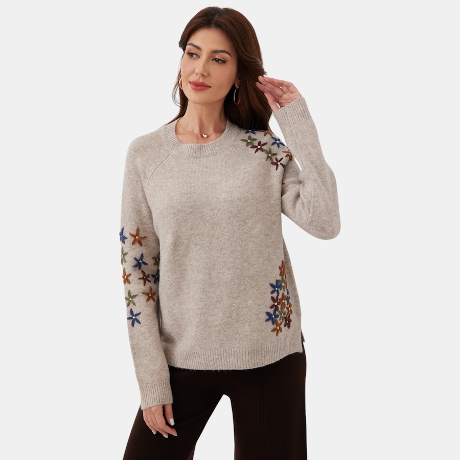 Image 126480_BGE.jpg, Product 126-480 / Price $69.99, Orange Fashion Village Wildflower Meadow Sweater from Orange Fashion Village on TSC.ca's Fashion department