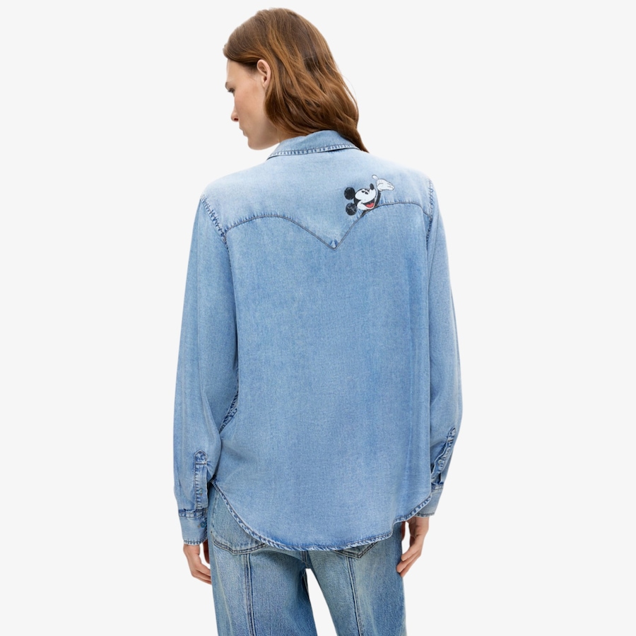 Image 126499_ALTMORE1.jpg, Product 126-499 / Price $189.99, Desigual Denim Mickey Long Sleeve Shirt from Desigual on TSC.ca's Fashion department