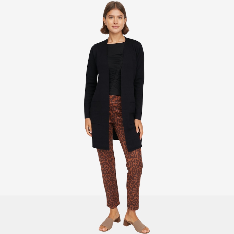 Image 126607_ALTMORE2.jpg, Product 126-607 / Price $59.99, Nina Leonard Long Sleeve Jacquard Sweater Cardigan from Nina Leonard on TSC.ca's Fashion department