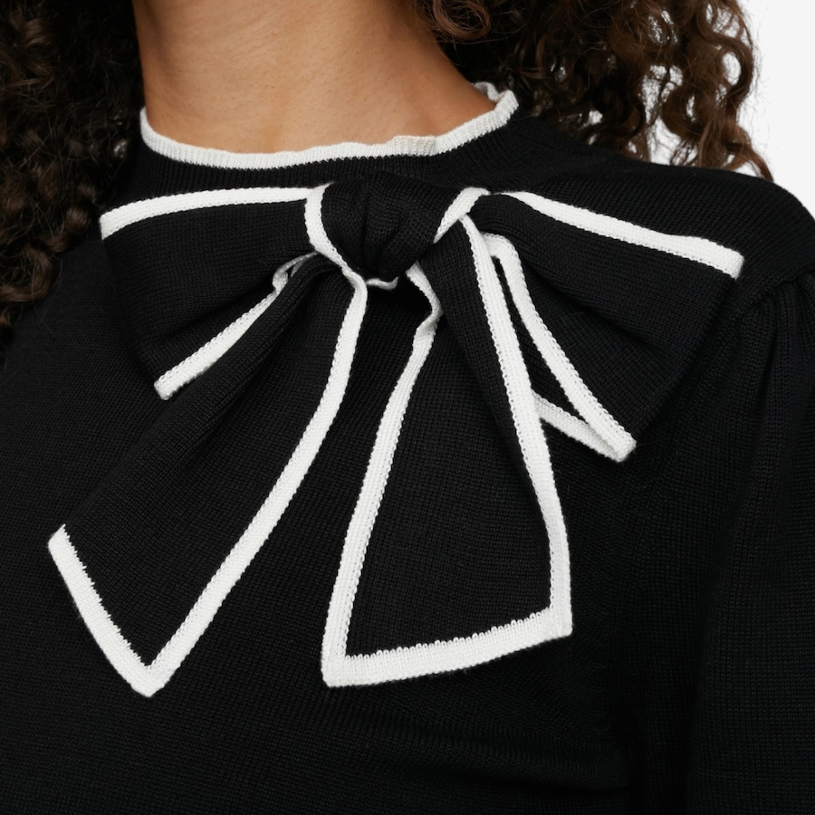 Image 126623_ALTMORE2.jpg, Product 126-623 / Price $59.99, Nina Leonard Balloon Sleeve Mock Neck Sweater with Bow Detail from Nina Leonard on TSC.ca's Fashion department