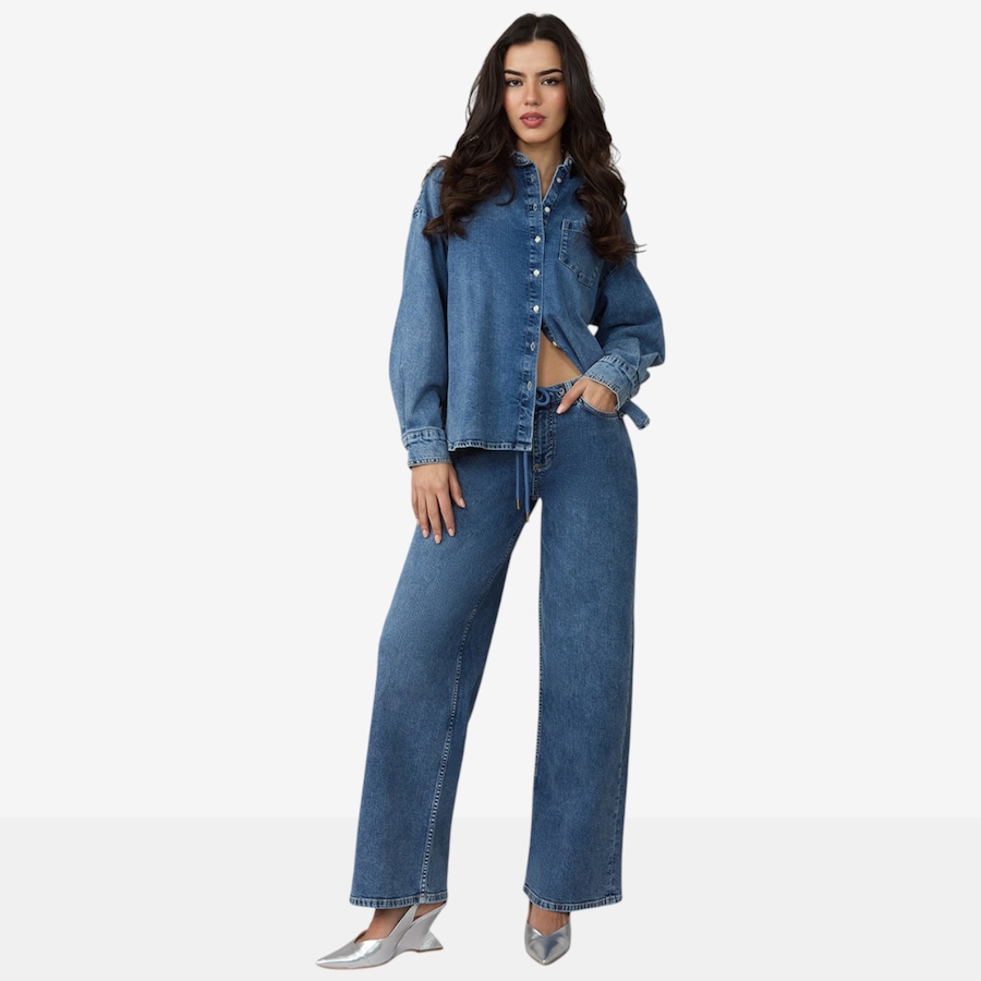 Image 126853_ALTMORE5.jpg, Product 126-853 / Price $120.00, Lola Denim Remy Mid Rise Wide Leg Trouser from Lola Denim on TSC.ca's Fashion department