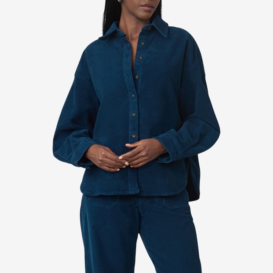 Image 126862_DRMBL.jpg, Product 126-862 / Price $120.00, Lola Denim Margot Corduroy Top from Lola Denim on TSC.ca's Fashion department