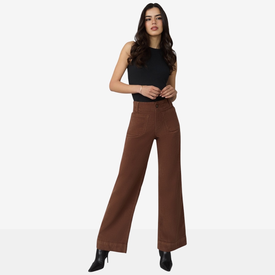 Image 126864_ALTMORE2.jpg, Product 126-864 / Price $120.00, Lola Denim Colette High Rise Corduroy Wide Leg Jean from Lola Denim on TSC.ca's Fashion department