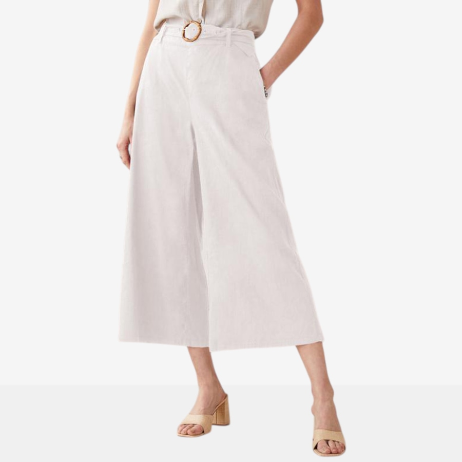 Image 126884_WHT.jpg, Product 126-884 / Price $74.99, Charlie Paige Seaside Belted Goucho from Charlie Paige on TSC.ca's Fashion department