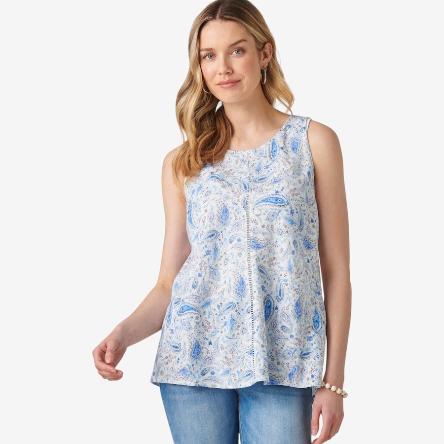 Image 126917_ALTMORE2.jpg, Product 126-917 / Price $59.99, Charlie Paige Linen Blend Paisley Print Top from Charlie Paige on TSC.ca's Fashion department