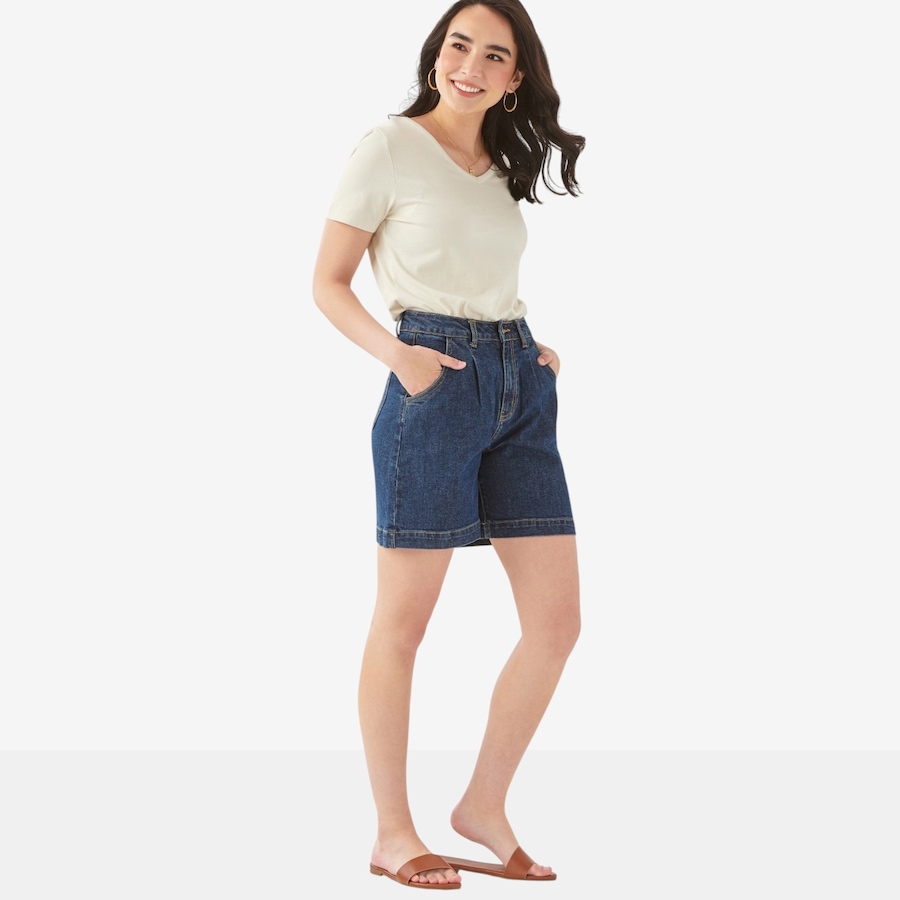 Image 126924_ALTMORE1.jpg, Product 126-924 / Price $44.99, Charlie Paige Jamila Front Pleat Shorts from Charlie Paige on TSC.ca's Fashion department