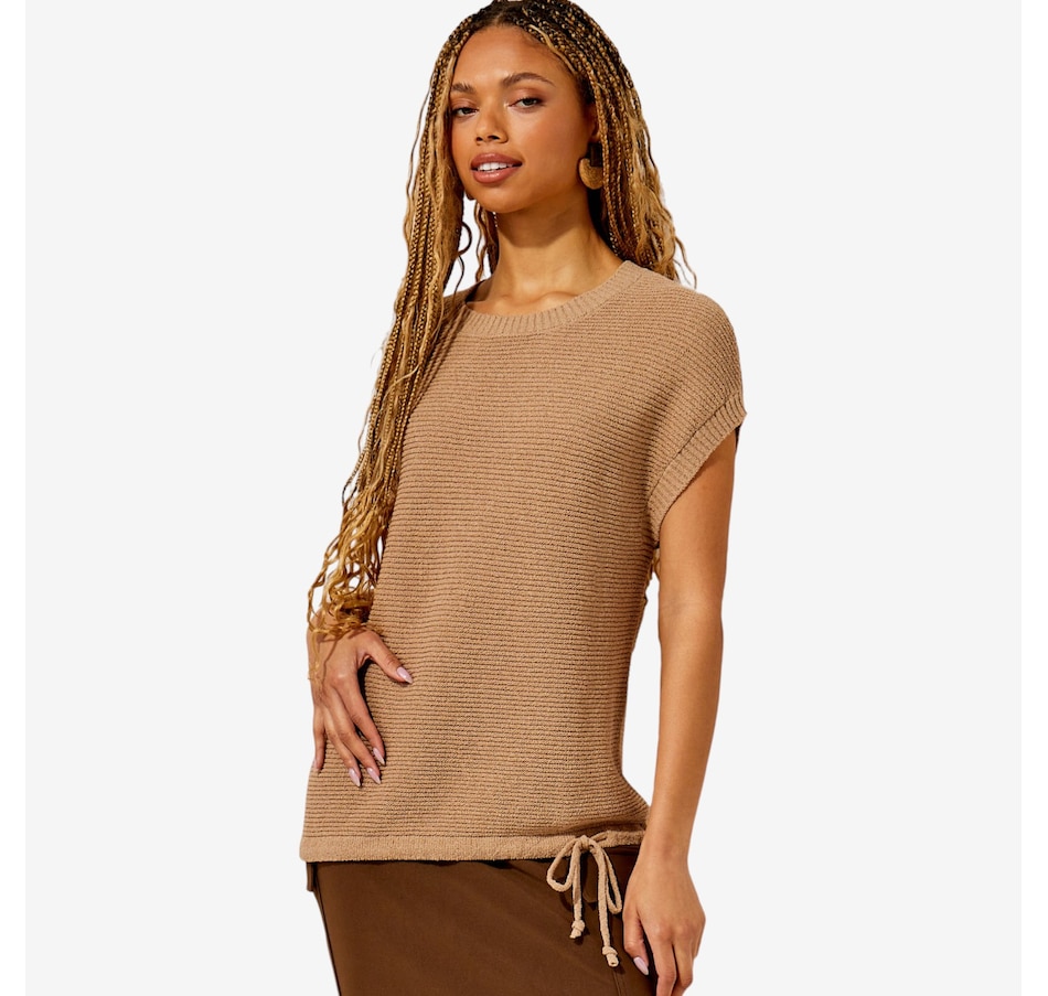 Image 126938_TPE.jpg, Product 126-938 / Price $89.99, Charlie Paige Relaxed Cotton Knit Sweater from Charlie Paige on TSC.ca's Fashion department