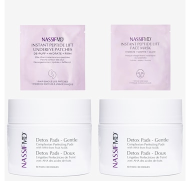 NassifMD® Detox Pad Duo with Face &amp; Eye Masks
