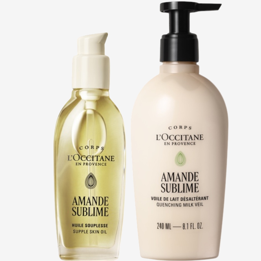 Image 127212.jpg, Product 127-212 / Price $94.00, L’Occitane Almond Silky Skin Duo from L'Occitane on TSC.ca's Beauty department