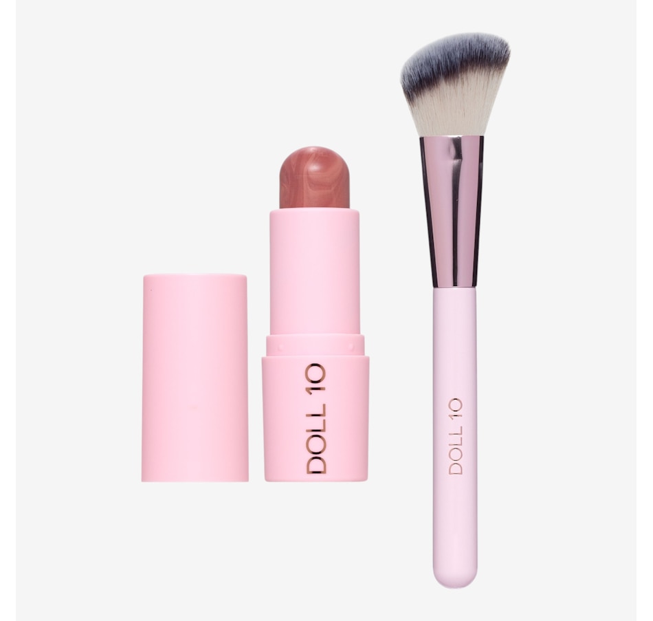 Image 127227_RSGLW.jpg, Product 127-227 / Price $36.99, Doll 10 Dollsticks CC Blur Blush with Angled Face Contour Brush from Doll 10 on TSC.ca's Beauty department