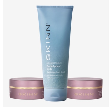 SKINN Non-Negotiables Body Scrub with Neck Amour Leave-on Masks 