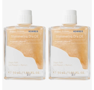 KORRES Aegean Bronze Illuminating Body Oil Duo