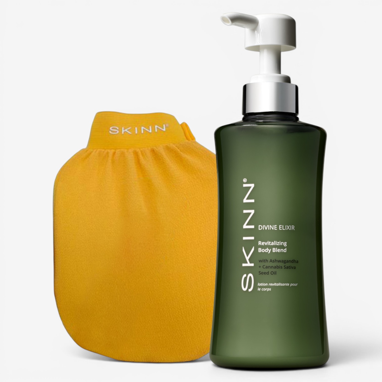 SKINN Divine Elixir Revitalizing Body Blend & Exfoliating Mitt