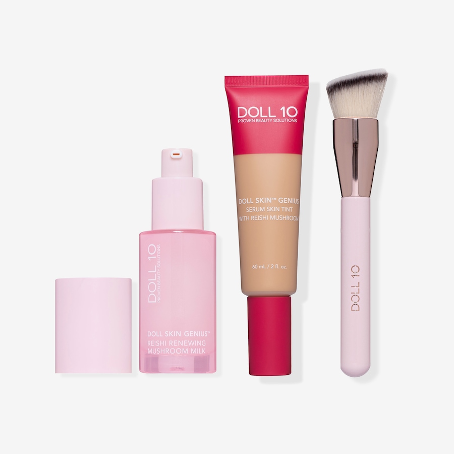 Image 127426_M.jpg, Product 127-426 / Price $59.99, Doll 10 Supersize Reishi Mushroom Foundation, Renewing Mushroom Milk and Brush from Doll 10 on TSC.ca's Beauty department
