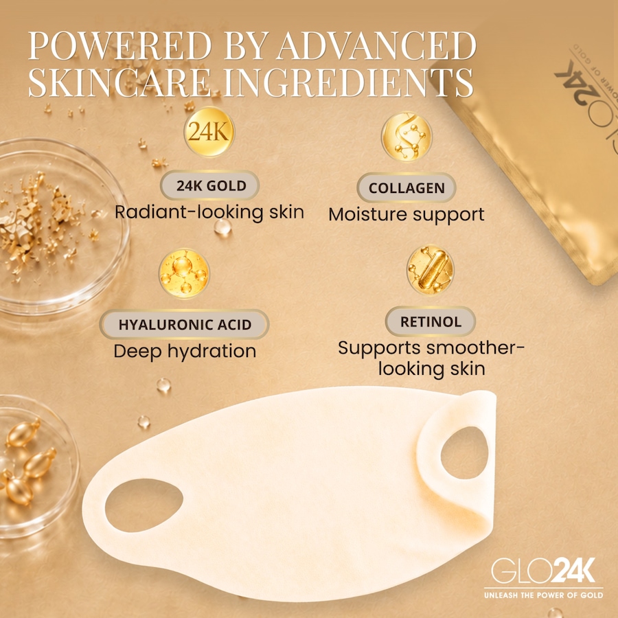 Image 127551_ALTMORE6.jpg, Product 127-551 / Price $39.99, GLO24K Chin & Neck V-Line Mask 5-Pack from GLO24k on TSC.ca's Beauty department