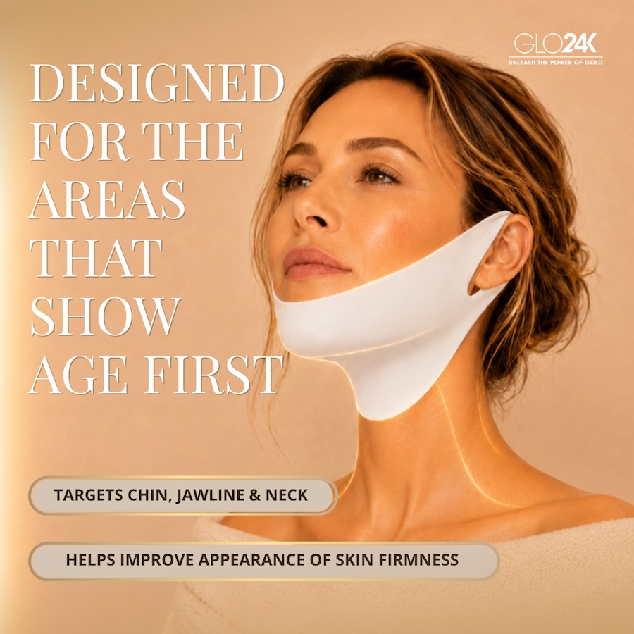 Image 127551_ALTMORE7.jpg, Product 127-551 / Price $39.99, GLO24K Chin & Neck V-Line Mask 5-Pack from GLO24k on TSC.ca's Beauty department