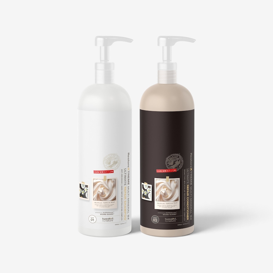 Image 127706_TRKVP.jpg, Product 127-706 / Price $59.99, Tweak'd by Nature RestoreXTREME Advanced Supersize Shampoo & Conditioner Duo from Tweak'd by Nature on TSC.ca's Beauty department