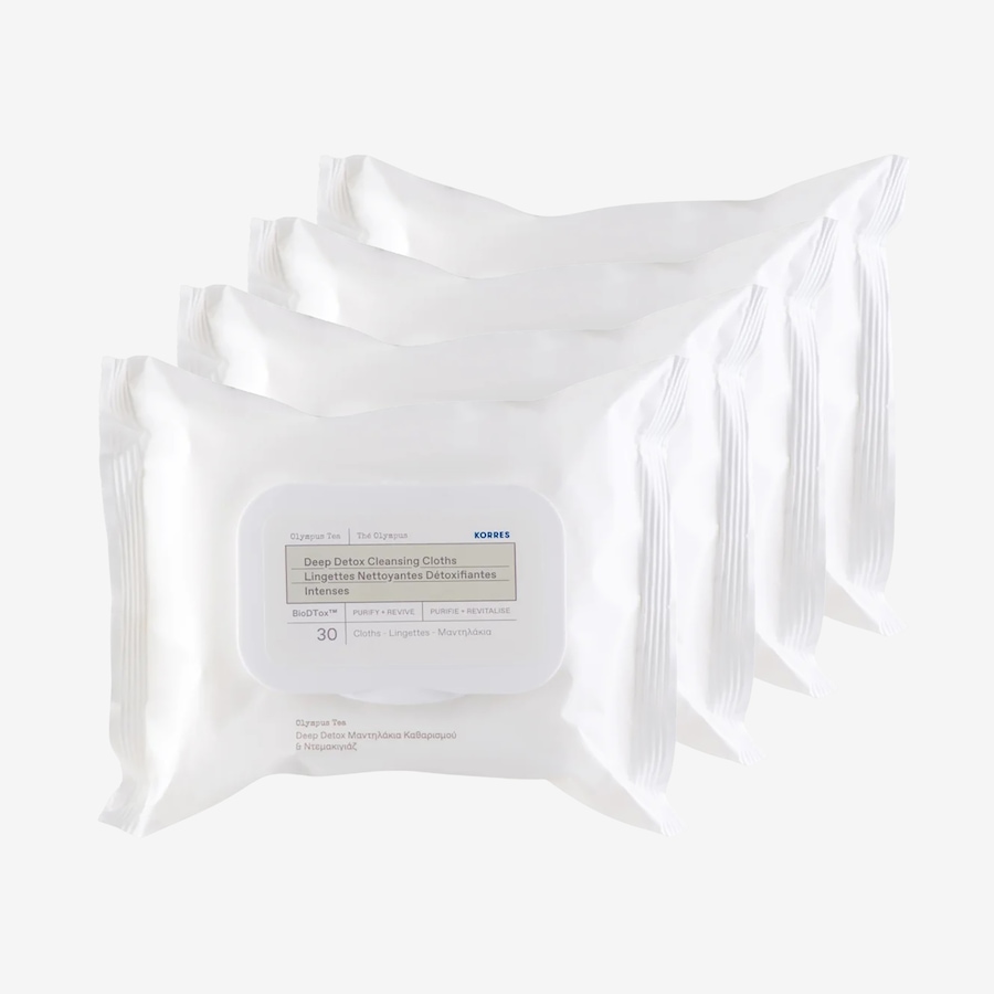 Image 127939.jpg, Product 127-939 / Price $51.99, KORRES Olympus Tea Deep Detox Cleansing Cloths (4-Pack)  from KORRES Natural Products on TSC.ca's Beauty department