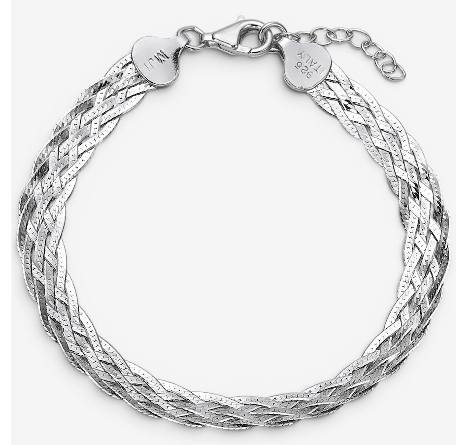 Image 130126_SIL.jpg, Product 130-126 / Price $99.99, Silver Gallery Sterling Silver Five Strand Herringbone Bracelet from Silver Gallery on TSC.ca's Jewellery department