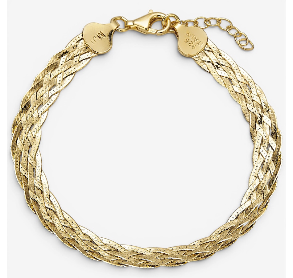 Image 130126_YGP.jpg, Product 130-126 / Price $99.99, Silver Gallery Sterling Silver Five Strand Herringbone Bracelet from Silver Gallery on TSC.ca's Jewellery department