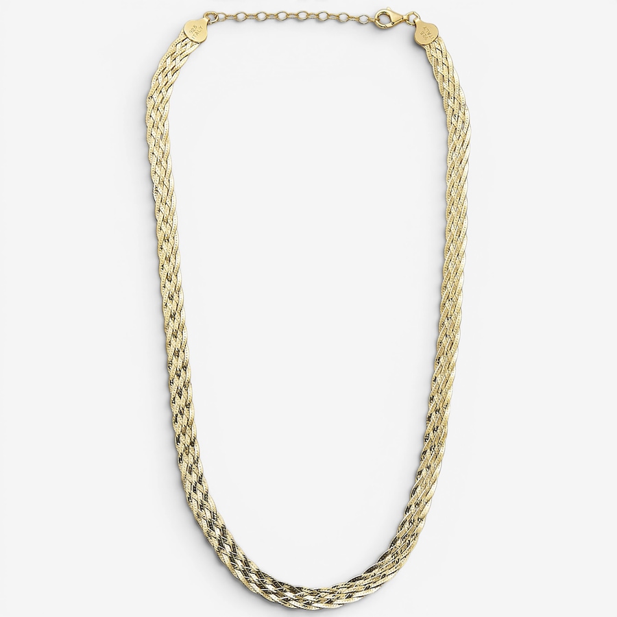 Image 130127_YGP.jpg, Product 130-127 / Price $349.99, Silver Gallery Sterling Silver Five Strand Herringbone Necklace from Silver Gallery on TSC.ca's Jewellery department
