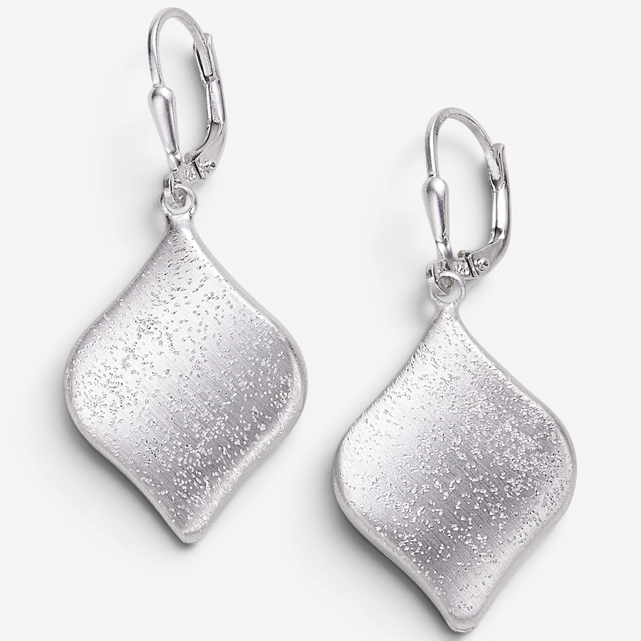 Image 130139.jpg, Product 130-139 / Price $99.99, Silver Gallery Sterling Silver Rhodium Plated Stardust Leverback Earrings from Silver Gallery on TSC.ca's Jewellery department