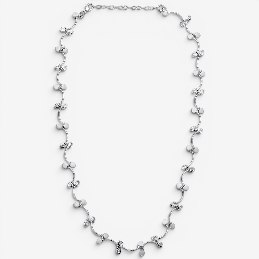 Image 130143.jpg, Product 130-143 / Price $229.99, Silver Gallery Sterling Silver Rhodium Plated Cubic Zirconia Heart Necklace from Silver Gallery on TSC.ca's Jewellery department