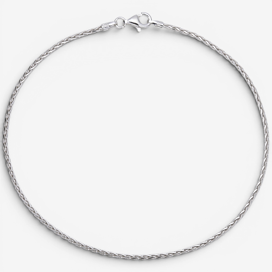 Image 130155.jpg, Product 130-155 / Price $69.99, Silver Gallery Sterling Silver Eight Sided Wheat Chain Anklet from Silver Gallery on TSC.ca's Jewellery department