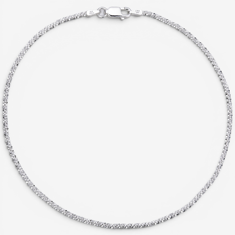 Image 130156.jpg, Product 130-156 / Price $69.99, Silver Gallery Sterling Silver Criss Cross Rope Chain Anklet from Silver Gallery on TSC.ca's Jewellery department