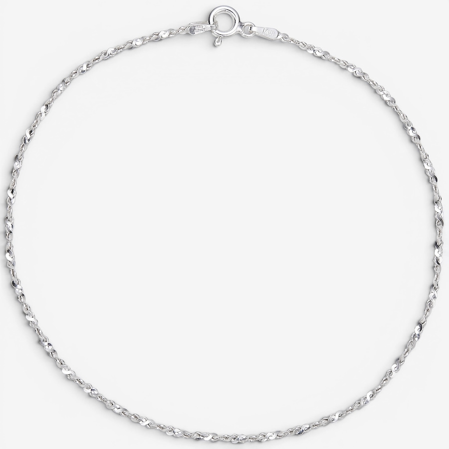 Image 130157.jpg, Product 130-157 / Price $59.99, Silver Gallery Sterling Silver Twisted Serpentine Link Anklet from Silver Gallery on TSC.ca's Jewellery department