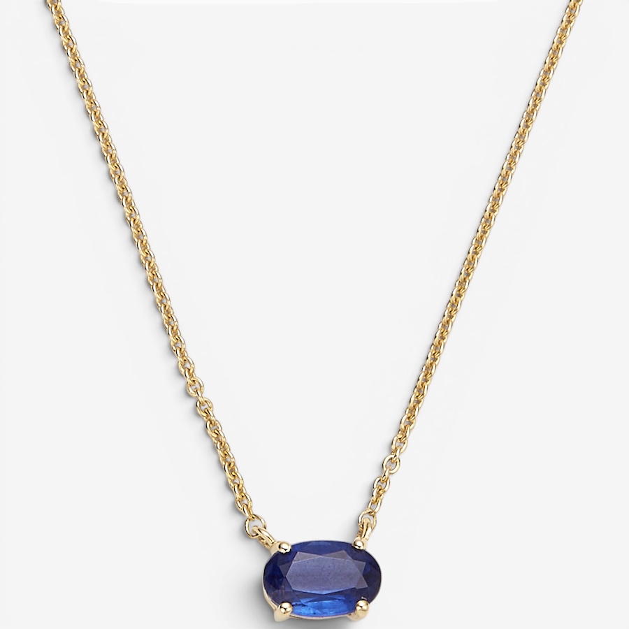 Image 130161_BLUKY.jpg, Product 130-161 / Price $799.99, 14K Yellow Gold Gemstone Solitaire Necklace from Gem Creations on TSC.ca's Jewellery department