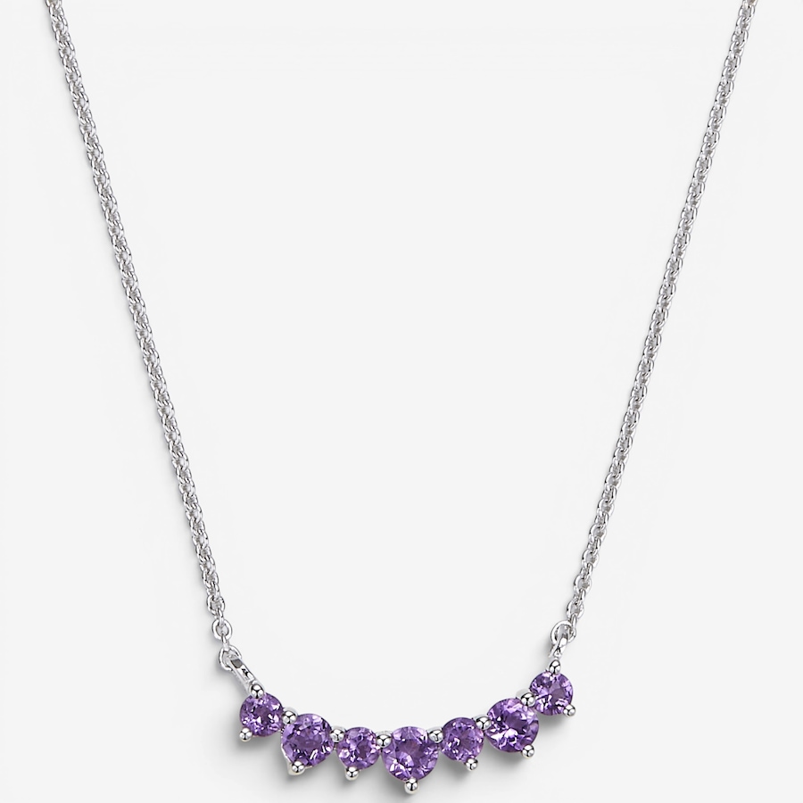 Image 130162_AMY.jpg, Product 130-162 / Price $899.99, 14K White Gold Seven Stone Gemstone Necklace from Gem Creations on TSC.ca's Jewellery department