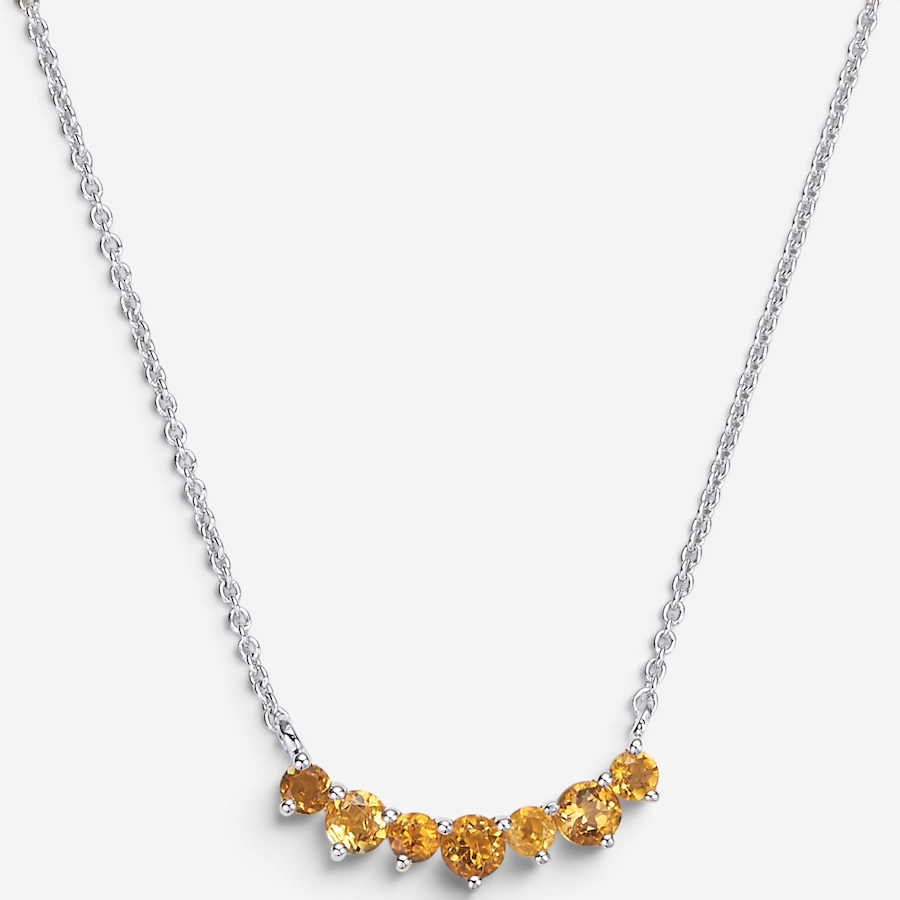 Image 130162_CIT.jpg, Product 130-162 / Price $899.99, 14K White Gold Seven Stone Gemstone Necklace from Gem Creations on TSC.ca's Jewellery department