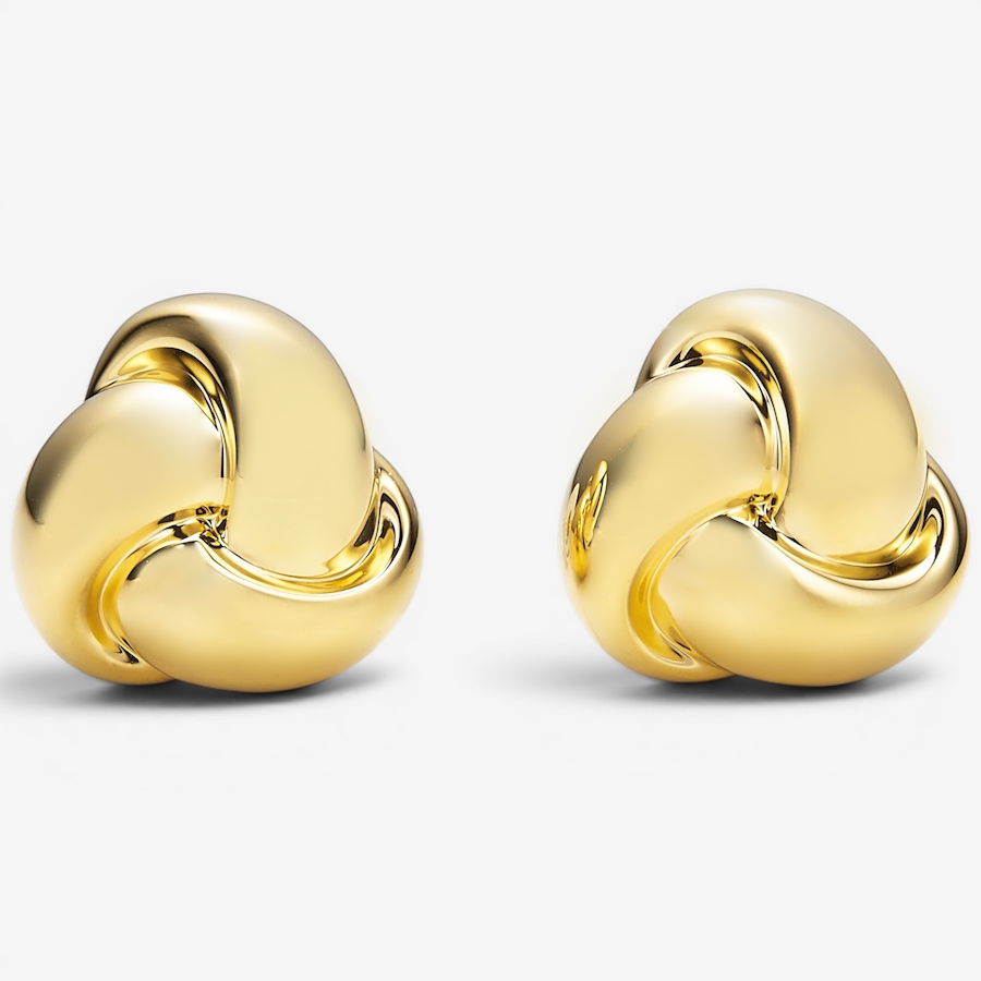 Image 130178.jpg, Product 130-178 / Price $399.99, Soave Oro 14K Yellow Gold Resin Filled Knot Earrings from Soave Oro on TSC.ca's Jewellery department