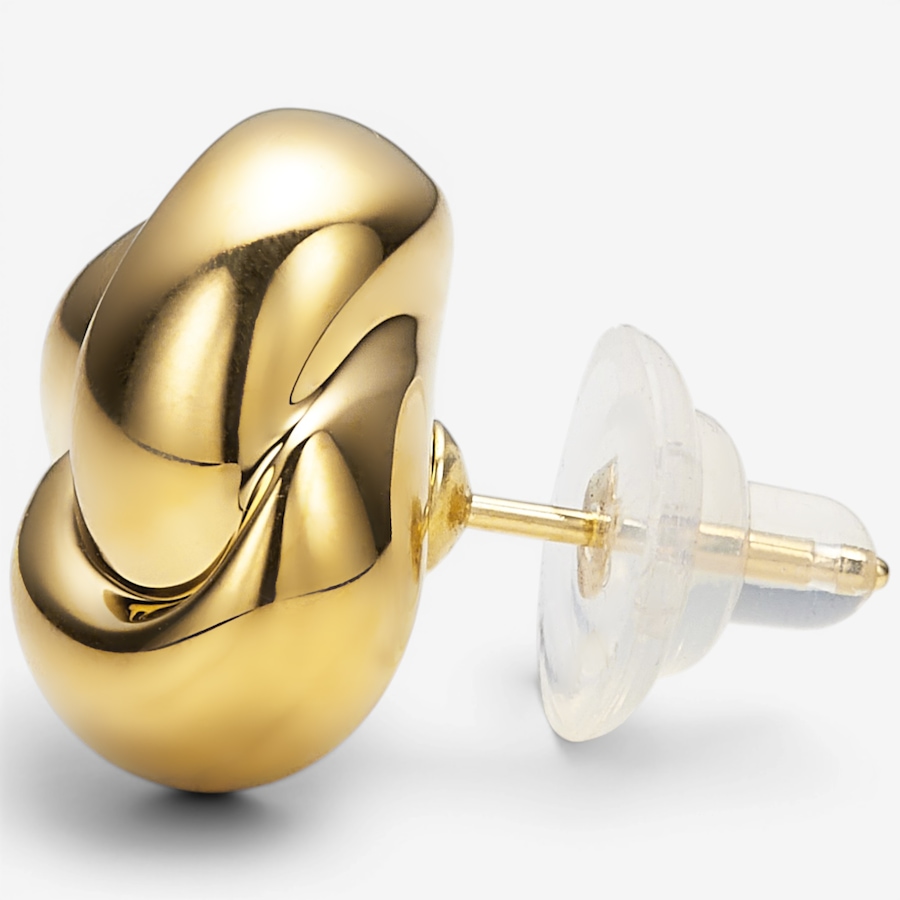Image 130178_ALTMORE1.jpg, Product 130-178 / Price $399.99, Soave Oro 14K Yellow Gold Resin Filled Knot Earrings from Soave Oro on TSC.ca's Jewellery department