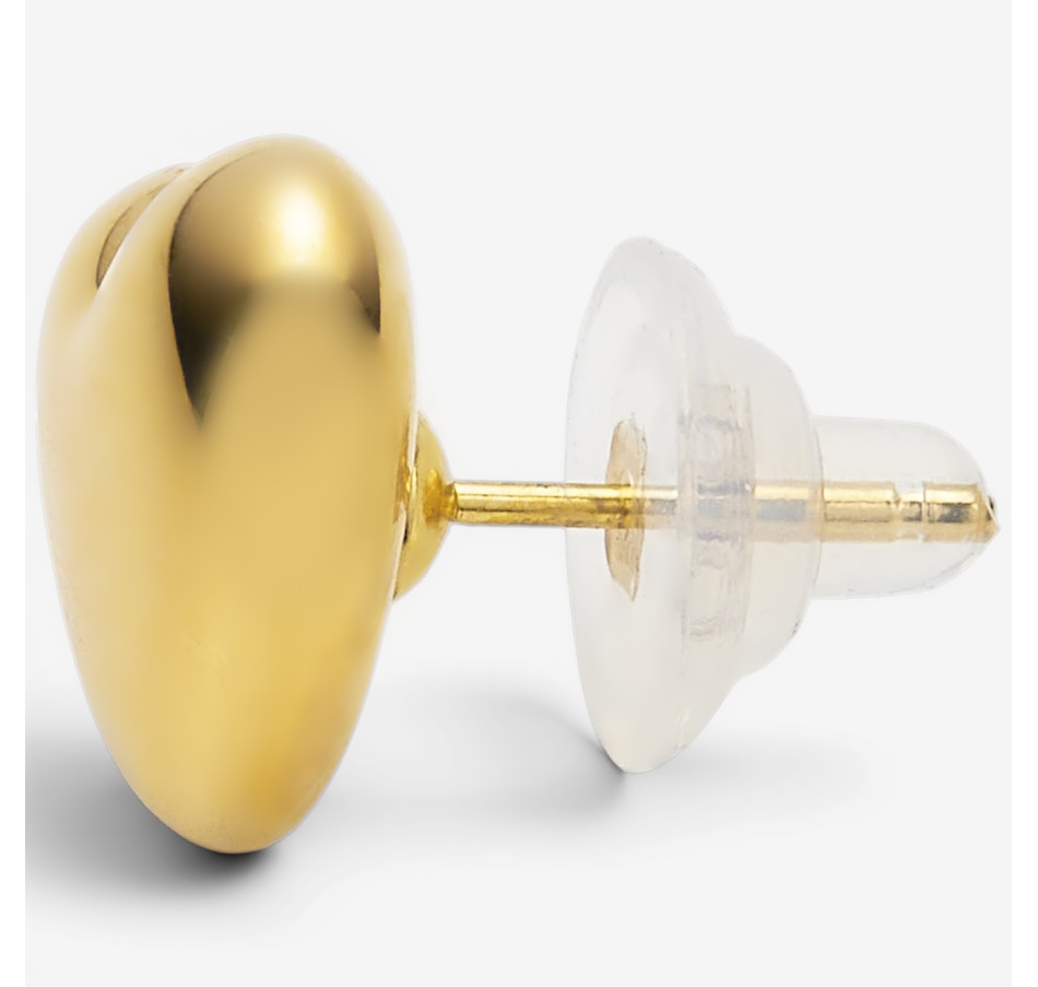 Image 130182_ALTMORE1.jpg, Product 130-182 / Price $349.99, Soave Oro 14K Yellow Gold Resin Filled Heart Stud Earrings from SOAVE ORO on TSC.ca's Jewellery department