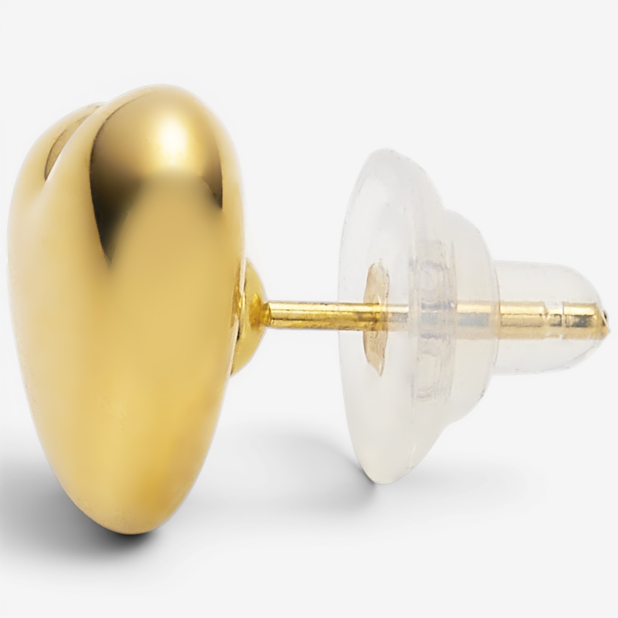 Image 130182_ALTMORE1.jpg, Product 130-182 / Price $399.99, Soave Oro 14K Yellow Gold Resin Filled Heart Stud Earrings from Soave Oro on TSC.ca's Jewellery department