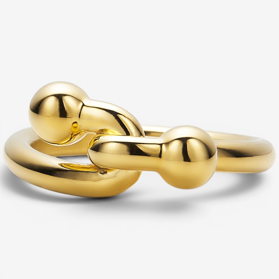 Image 130196.jpg, Product 130-196 / Price $159.99, Soave Oro 14K Yellow Gold Resin Filled Ball Link Ring from Soave Oro on TSC.ca's Jewellery department