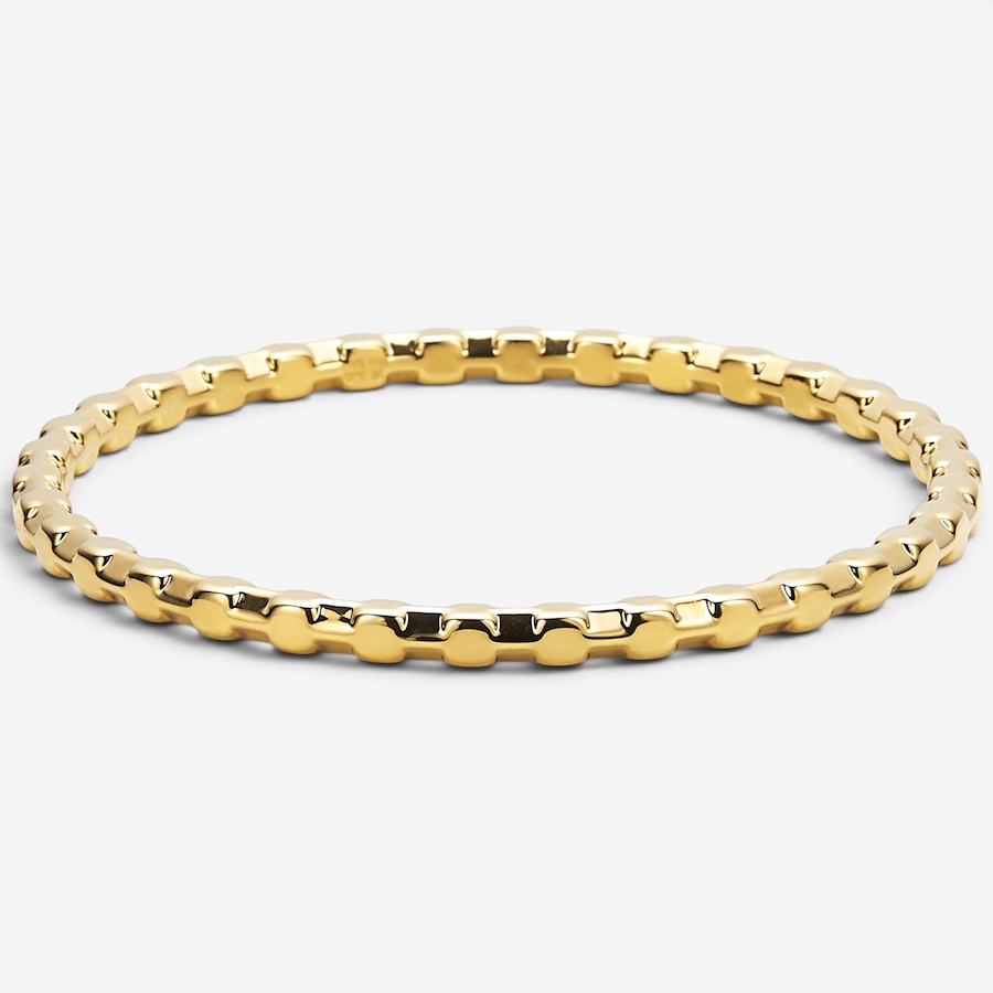Image 130201.jpg, Product 130-201 / Price $449.99, Soave Oro 14K Yellow Gold Resin Filled Cube Bangle from Soave Oro on TSC.ca's Jewellery department