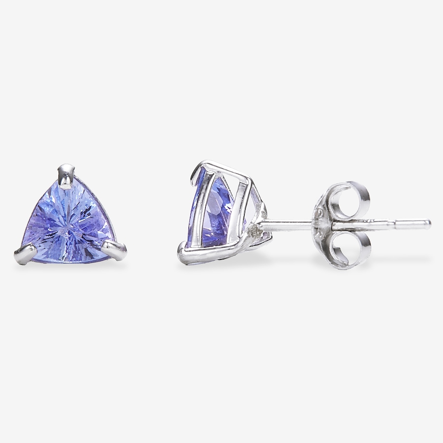 Image 130210.jpg, Product 130-210 / Price $199.99, 14K White Gold Tanzanite Stud Earrings from Gem Creations on TSC.ca's Jewellery department
