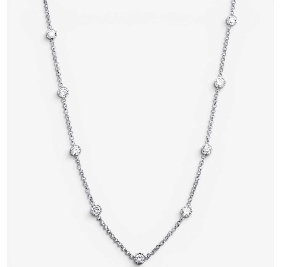 Image 130212_WG3CT.jpg, Product 130-212 / Price $1,499.99 - $3,499.99, EVERA Diamonds 14K Gold Diamond Station Necklace from Evera Diamonds on TSC.ca's Jewellery department
