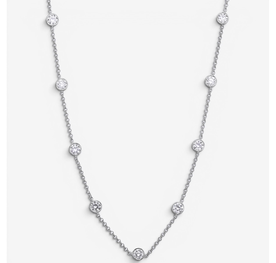 Image 130212_WG5CT.jpg, Product 130-212 / Price $1,499.99 - $3,499.99, EVERA Diamonds 14K Gold Diamond Station Necklace from Evera Diamonds on TSC.ca's Jewellery department