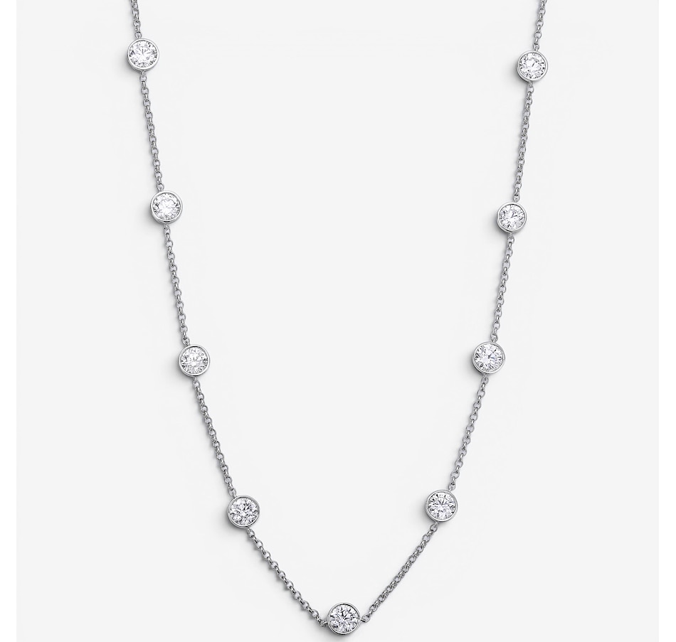Image 130212_WG7CT.jpg, Product 130-212 / Price $1,499.99 - $3,499.99, EVERA Diamonds 14K Gold Diamond Station Necklace from Evera Diamonds on TSC.ca's Jewellery department