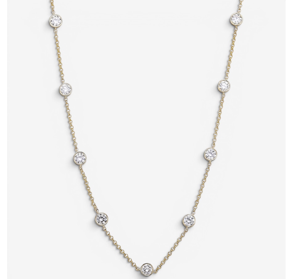 Image 130212_YG5CT.jpg, Product 130-212 / Price $1,499.99 - $3,499.99, EVERA Diamonds 14K Gold Diamond Station Necklace from Evera Diamonds on TSC.ca's Jewellery department