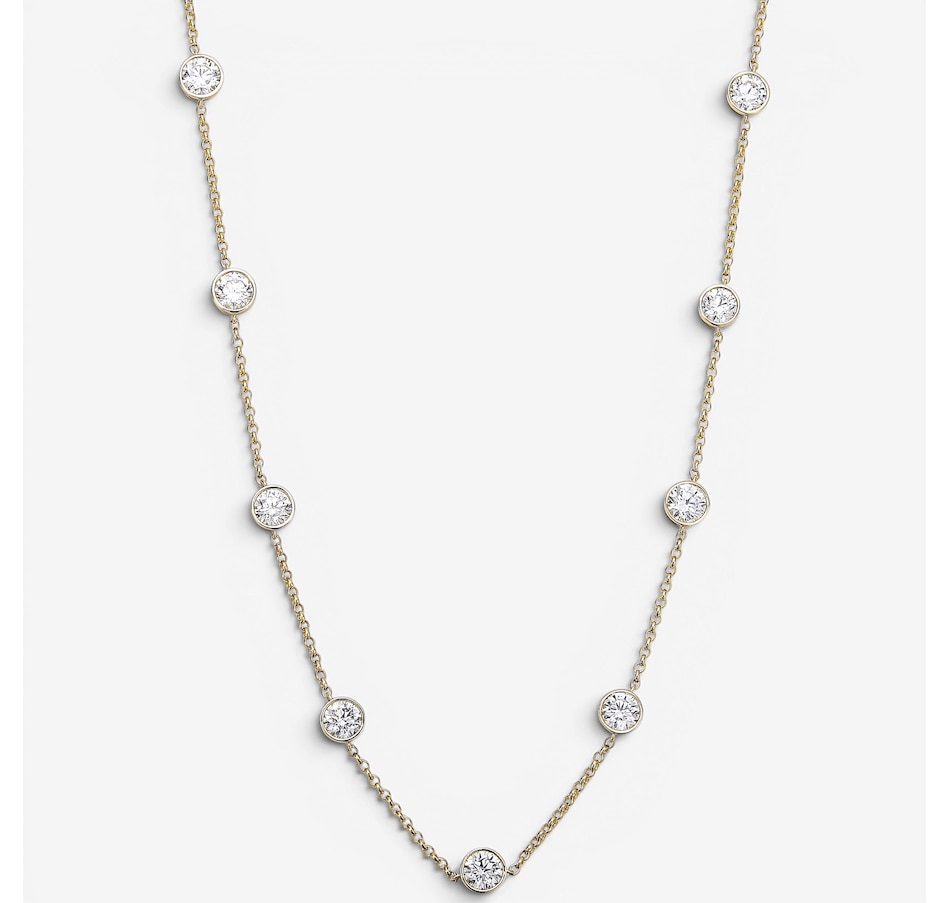 Image 130212_YG7CT.jpg, Product 130-212 / Price $1,499.99 - $3,499.99, EVERA Diamonds 14K Gold Diamond Station Necklace from Evera Diamonds on TSC.ca's Jewellery department