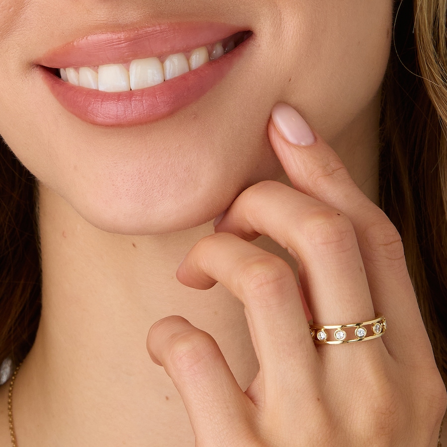 Image 130216_ALTMORE201.jpg, Product 130-216 / Price $1,699.99, EVERA Diamonds 14K Yellow Gold 0.50ctw Floating Diamond Band from Evera Diamonds on TSC.ca's Jewellery department